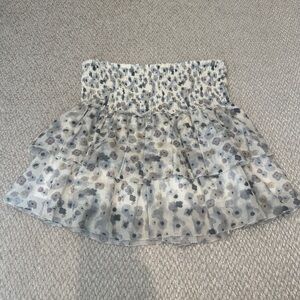 Anime Bing Floral Tiered Skirt